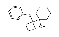 1-(1-(phenylthio)cyclobutyl)cyclohexanol结构式