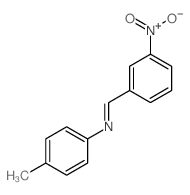 N-(4-methylphenyl)-1-(3-nitrophenyl)methanimine结构式