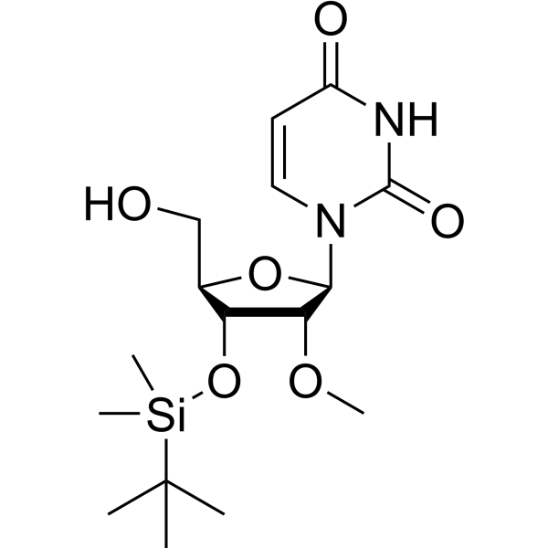 3'-O-TBDMS-2'-OMe-U structure