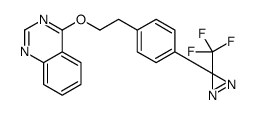 4-(4-(3-(trifluoromethyl)-3H-diazirin-3-yl)phenethoxy)quinazoline结构式