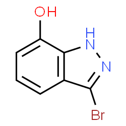 3-溴-1H-吲唑-7-醇结构式