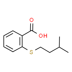 2-[(3-Methylbutyl)thio]benzoic acid Structure