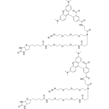 TAMRA-Azide-PEG-Biotin Structure