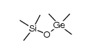 trimethyl(trimethylsiloxy)germane Structure