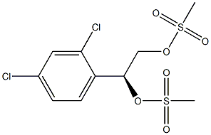 (S)-1-(2,4-Dichlorophenyl)-1,2-ethanediol dimethanesulfonate Structure