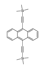 9,10-BIS(TRIMETHYLSILANYLETHYNYL)ANTHRACENE Structure