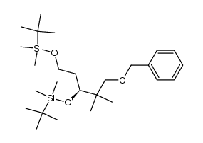 (S)-5-(1-(benzyloxy)-2-methylpropan-2-yl)-2,2,3,3,9,9,10,10-octamethyl-4,8-dioxa-3,9-disilaundecane Structure