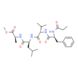 3-Phenyl-N-propionyl-L-Ala-L-Val-L-Leu-L-Ala-OMe结构式