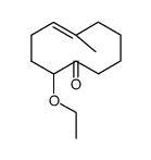 5-Cyclodecen-1-one,2-ethoxy-6-methyl-,(E)-(9CI) Structure