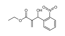2-[hydroxy-(2-nitrophenyl)methyl]acrylic acid ethyl ester Structure