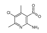 5-chloro-4,6-dimethyl-3-nitropyridin-2-amine结构式