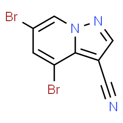4,6-Dibromopyrazolo[1,5-a]pyridine-3-carbonitrile Structure