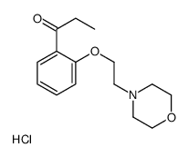 1-[2-(2-morpholin-4-ylethoxy)phenyl]propan-1-one,hydrochloride结构式