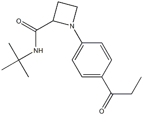 N-(tert-butyl)-1-(4-propionylphenyl)azetidine-2-carboxamide结构式