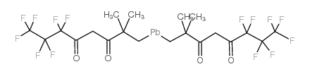 6,6,7,7,8,8,8-七氟-2,2-二甲基-3,5-辛二酸铅结构式