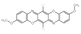 6,13-dichloro-3,10-dimethoxy-[1,4]benzoxazino[2,3-b]phenoxazine Structure