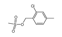 2-chloro-1-((methanesulfonyloxy)methyl)-4-methylbenzene结构式