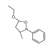 Isoxazolidine, 5-ethoxy-3-methyl-2-phenyl-, (3R,5R)-rel- (9CI) structure