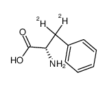 L-苯丙氨酸-3,3-d2结构式