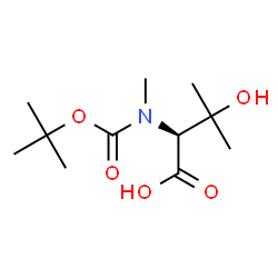 Boc-(S)-N-Methyl-2-amino-3-hydroxy-3-methylbutanoicacid Structure
