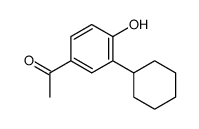 1-(3-cyclohexyl-4-hydroxyphenyl)ethanone Structure