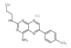 2-[[4-Amino-6-(4-methylphenyl)-2-pteridinyl]amino]-ethanol hydrochloride structure