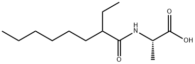 Alanine,N-(2-ethyl-1-oxooctyl)- structure