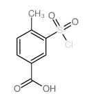 3-(Chlorosulfonyl)-4-methylbenzoic acid Structure