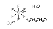 copper,hexafluorosilicon(2-),tetrahydrate结构式