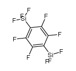 p-(tetrafluoro phenyl) bis-trifluoro silane Structure