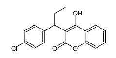 3-[1-(4-chlorophenyl)propyl]-4-hydroxychromen-2-one Structure