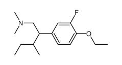 4-Ethoxy-3-fluoro-N,N-dimethyl-β-(1-methylpropyl)benzeneethanamine结构式