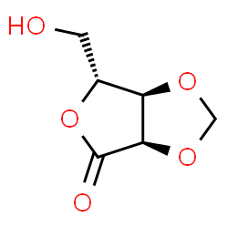 D-Ribonic acid, 2,3-O-methylene-, gamma-lactone (9CI) Structure