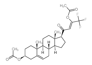 21-Norchola-5,22-dien-20-one,24,24,24-trifluoro-3b,23-dihydroxy-, diacetate (8CI)结构式