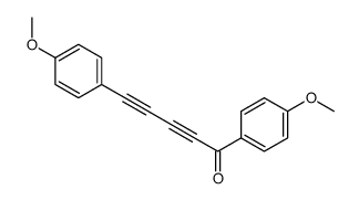 1,5-Bis(4-methoxyphenyl)-2,4-pentadiyn-1-one结构式