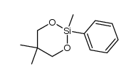 2-methyl-2-phenyl-5,5-dimethyl-1,3,2-dioxasilacyclohexane结构式