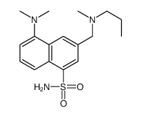 5-(dimethylamino)-3-[[methyl(propyl)amino]methyl]naphthalene-1-sulfonamide结构式