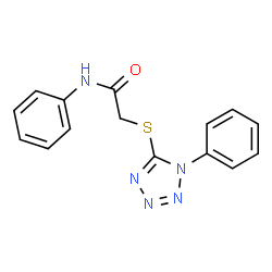 N-phenyl-2-((1-phenyl-1H-tetrazol-5-yl)thio)acetamide Structure