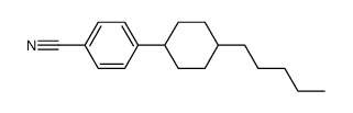 4-(4-pentylcyclohexyl)benzonitrile结构式