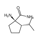 Cyclopentanecarboxamide, 1-amino-2-(1-methylethyl)-, (1R,2S)- (9CI) Structure