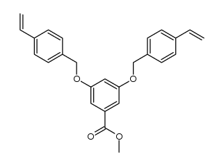 3,5-Di(4-vinylbenzyloxy)benzoic acid methyl ester Structure
