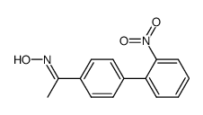 1-(2'-nitro-[1,1'-biphenyl]-4-yl)ethan-1-one oxime Structure