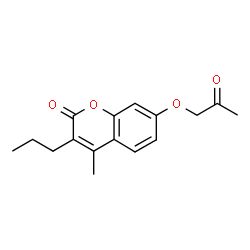 4-methyl-7-(2-oxopropoxy)-3-propylchromen-2-one Structure