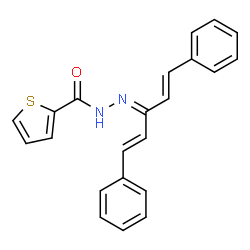 N'-[3-phenyl-1-(2-phenylvinyl)-2-propen-1-ylidene]-2-thiophenecarbohydrazide Structure