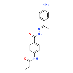 N-(4-[1-(4-AMINO-PHENYL)-ETHYLIDENE-HYDRAZINOCARBONYL]-PHENYL)-PROPIONAMIDE图片