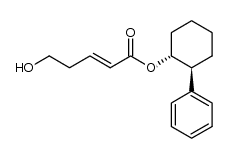 (1R,2S)-trans-2-phenyl-1-cyclohexyl (E)-5-hydroxy-2-pentenoate结构式