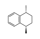 (1RS,4RS)-1,4-dimethyl-1,2,3,4-tetrahydronaphthalene结构式