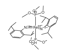 MeRe(N-2,6-diisopropylphenyl)2(P(OMe)3)2结构式