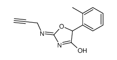 5-(2-Methylphenyl)-2-(2-propynylamino)-2-oxazolin-4-one结构式