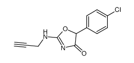 5-(4-Chlorophenyl)-2-(2-propynylamino)-2-oxazolin-4-one结构式